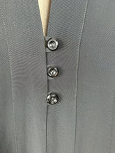 Load image into Gallery viewer, Original Volup 1950’s Does 1930's Edge to Edge Black Crepe Coat by Roy Barra - Bust 42