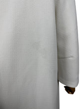Load image into Gallery viewer, Original 1950's 1960's Dumarsel White Waffle Texture Edge to Edge Coat - Bust 40 42 44 46