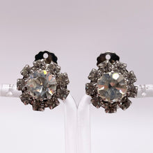 Load image into Gallery viewer, Original 1950's Clear Claw Set Paste Clip-on Earrings