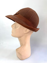 Load image into Gallery viewer, Original 1930's Rust Felt Hat with Grosgrain Bow Trim - Phantom - The Personality Hat *