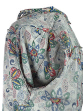 Load image into Gallery viewer, Original 1930's Crisp White Cotton Smock with Vibrant Floral Print in Blue, Green, Red and Yellow - Bust 34 36 38