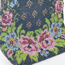Load image into Gallery viewer, Stunning Edwardian Era Beaded Evening Purse with Floral Design - Fabulous Bag
