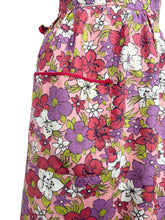 Load image into Gallery viewer, Beautiful Vintage Crisp Cotton Pinny in Red, Pink, White, Green and Black - Waist 30 *
