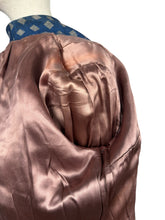 Load image into Gallery viewer, Original 1940's Grey, Black and Cobalt Blue Beaded Wool Jacket - Bust 38