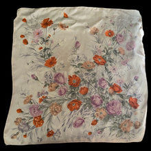 Load image into Gallery viewer, Original 1950's Floral Scarf in Orange and Purple - Great Headscarf for a Turban