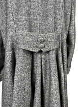 Load image into Gallery viewer, 1950's Style Reproduction Fit and Flair Coat by Doghouse Vintage - Grey Wool Mix - Size 20