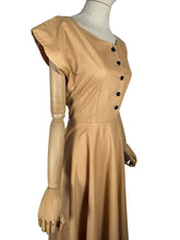 Load image into Gallery viewer, Wounded But Wearable Original 1950's Cotton Day Dress - Bust 36 37 *