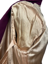 Load image into Gallery viewer, Original 1940's Burgundy Lightweight Wool Double Breasted Coat - Bust 40