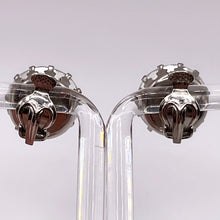 Load image into Gallery viewer, Vintage Faceted Glass Aurora Borealis Clip-on Earrings