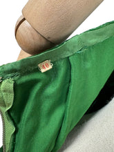 Load image into Gallery viewer, Original 1950’s Vibrant Green Velvet Halterneck Evening Dress - Bust 33