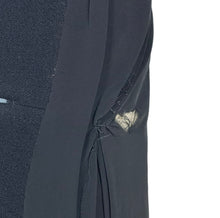 Load image into Gallery viewer, Original 1940's Zissman Model Black Wool Double Breasted Princess Coat with Velvet Collar and Pocket Detail - AS IS - Bust 38