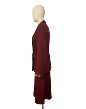 Load image into Gallery viewer, Original 1940’s Red and Brown Herringbone Double Breasted Suit - Bust 36