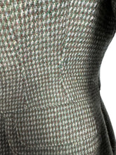 Load image into Gallery viewer, Original 1940’s Green, Brown and Cream Tweed Suit with Green Button Fastener - Bust 38