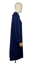 Load image into Gallery viewer, Wounded but Wearable Original 1940's Blue Wool Swagger Coat - Bust 36" 38" *