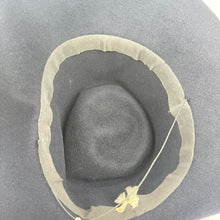 Load image into Gallery viewer, Original 1940’s Midnight Blue Fur Felt Fedora Hat with Wide Brim
