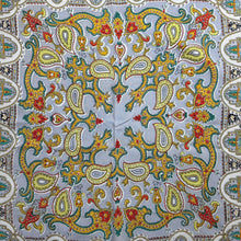 Load image into Gallery viewer, Original 1940's or 1950's Soft Crepe Scarf in Pale Grey with Paisley Print - Great Headscarf