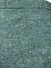 Load image into Gallery viewer, Original 1940's Green and White Tweed Pleated Skirt with Pocket - Waist 27"