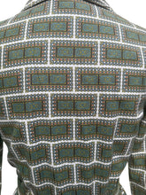 Load image into Gallery viewer, Original 1950's 1960's Geometric Print Cotton Belted Day Dress - Bust 33 34 *