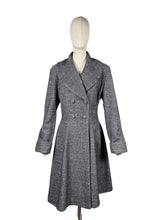 Load image into Gallery viewer, 1950's Style Reproduction Fit and Flair Coat by Doghouse Vintage - Grey Wool Mix - Size 20