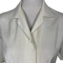 Load image into Gallery viewer, Original 1940's 1950's Pure Silk Blouse with Pin Tuck Detail - Bust 40" *
