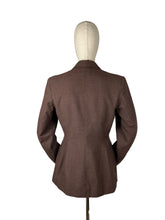 Load image into Gallery viewer, Original 1940’s CC41 Brown Double Breasted Wool Jacket - Bust 34 36 *