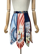 Load image into Gallery viewer, Original Home Made 1940's Apron Made from 1940's Ties with Dogs, Leaves, Birds and Boats