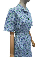 Load image into Gallery viewer, RESERVED - DO NOT BUY Original 1940’s Berry Print Belted Chore Dress with Pockets - Bust 38
