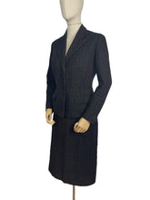 Load image into Gallery viewer, Original 1940's Jolly & Son Limited Tweed Wool Suit in Black, Green and Rust Check - Bust 36 37