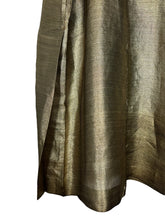 Load image into Gallery viewer, Original 1920’s Black Silk Dress with Fabulous Gold Lame Slip - Bust 32 *