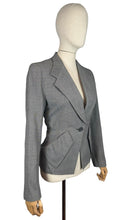 Load image into Gallery viewer, Original 1940's or 1950's Connei Model Jacket in Grey Wool with Single Button Closure - Bust 34 36