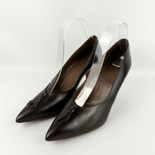 Load image into Gallery viewer, Original 1950's Bally of Switzerland Dark Brown Leather Stiletto Heels - UK 5 5.5