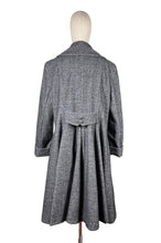 Load image into Gallery viewer, 1950's Style Reproduction Fit and Flair Coat by Doghouse Vintage - Grey Wool Mix - Size 20