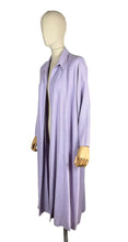 Load image into Gallery viewer, Original 1950's Lilac Linen Edge to Edge Summer Coat - Bust 40 42 44 46