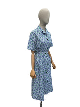 Load image into Gallery viewer, RESERVED - DO NOT BUY Original 1940’s Berry Print Belted Chore Dress with Pockets - Bust 38