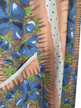 Load image into Gallery viewer, Original 1950's Wounded But Wearable Bright Floral Cotton Dressing Gown - Bust 38 40