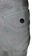 Load image into Gallery viewer, Original 1940's Red, Black and White Fine Houndstooth Check Lightweight Wool Suit - Bust 40"