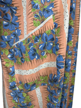 Load image into Gallery viewer, Original 1950's Wounded But Wearable Bright Floral Cotton Dressing Gown - Bust 38 40