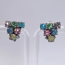 Load image into Gallery viewer, Original 1950’s Pastel Paste Triangle Clip-on Earrings