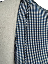 Load image into Gallery viewer, Original 1950's Black, Blue and White Taffeta Dress in Fine Check with Red Petticoat - Bust 36 37 *