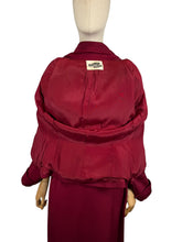 Load image into Gallery viewer, Original 1940’s Richard’s Shops Burgundy Red Wool Suit - Bust 36