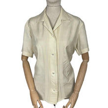 Load image into Gallery viewer, Original 1940's 1950's Pure Silk Blouse with Pin Tuck Detail - Bust 40" *