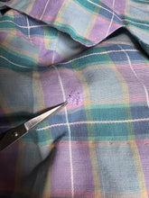 Load image into Gallery viewer, Original 1950’s Carolyn North Purple and Green Plaid Day Dress - Bust 36 *