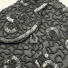 Load image into Gallery viewer, Original 1930's 1940's Black Beaded and Sequin Evening Purse - Sweet Little Bag *