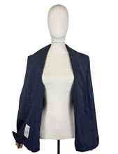 Load image into Gallery viewer, Volup Original 1940's Dark Blue Wool Jacket by Jaclane of California - Bust 40 42