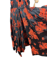 Load image into Gallery viewer, Original 1950's Elizabeth Henry of London Black and Red Wiggle Cocktail Dress with Back Drapes - Bust 36