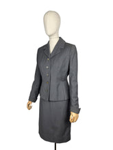Load image into Gallery viewer, Original 1950's Mornessa Grey Worsted Wool Single Breasted Skirt Suit - Bust 36 38
