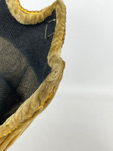 Load image into Gallery viewer, Original 1950's Padded Clam Shell Hat in Old Gold Velvet and with Sequin Trim *