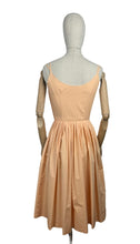 Load image into Gallery viewer, Original 1950's Peach Cotton Fritzi of California Sundress - Bust 32 33 34 *