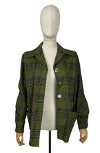 Load image into Gallery viewer, Original 1950’s Pendleton 49er Wool Jacket in Green, Brown and Cream - Bust 40 42