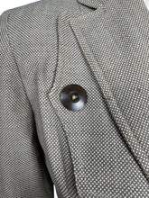 Load image into Gallery viewer, Original Late 1940's Two Tone Brown Edge to Edge Jacket with Double Button Closure by Jaunty Junior - Bust 36 37 - AS IS